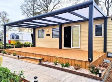 Carport Terrasoverkappingen en glazen schuifwanden veranda