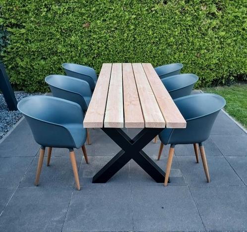 Tuintafel. Eettafel. Picknicktafel. Terras. Stamtafel., Tuin en Terras, Tuintafels, Nieuw, Rechthoekig, Hout, Ophalen