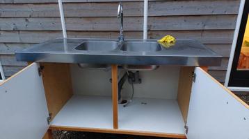 Ikea Varde Keukenblok met Kraan. Noodkeuken / bouwkeuken - afbeelding 2 Ikea Varde Keukenblok met Kraan. Noodkeuken / bouwkeuken - afbeelding 2