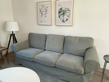 Hoes voor Ikea EKTORP 3-zitsbank- Hakebo grijsgroen - afbeelding 1 Hoes voor Ikea EKTORP 3-zitsbank- Hakebo grijsgroen - afbeelding 1
