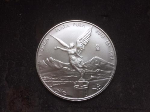 2015 Mexico - Libertad - 1 oz silver, Postzegels en Munten, Edelmetalen en Baren, Zilver, Ophalen of Verzenden