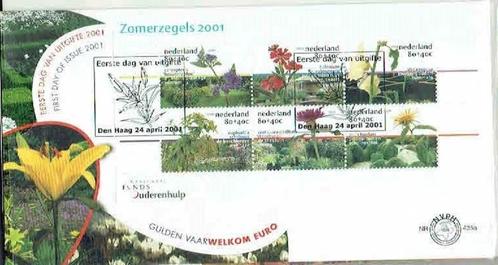 Nederland E435a Blok Zomerzegels bloemen, Postzegels en Munten, Postzegels | Eerstedagenveloppen, Onbeschreven, Nederland, Ophalen