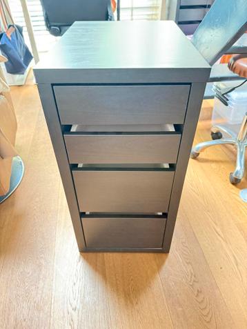 IKEA Micke Ladekast Zwartbruin 2x - afbeelding 1 IKEA Micke Ladekast Zwartbruin 2x - afbeelding 1