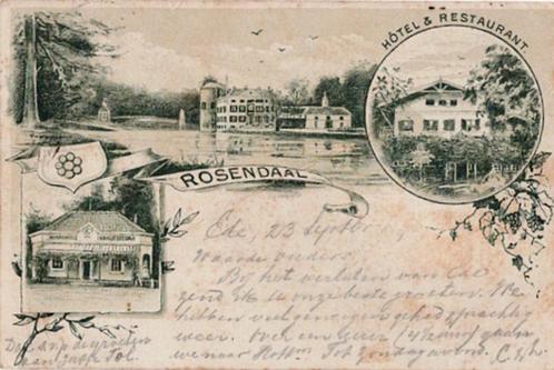 Roosendaal  Hotel, Verzamelen, Ansichtkaarten | Nederland, Gelopen, Gelderland, Voor 1920, Verzenden