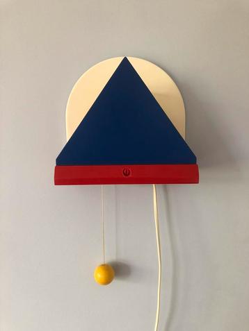 Vintage IKEA, wandlamp Stoja, Memphis style 