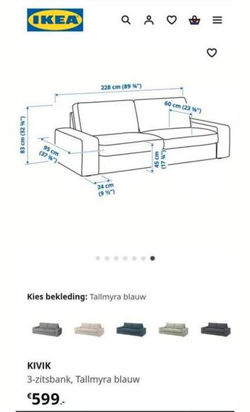 Ikea Kivik driezitsbank - afbeelding 3 Ikea Kivik driezitsbank - afbeelding 3