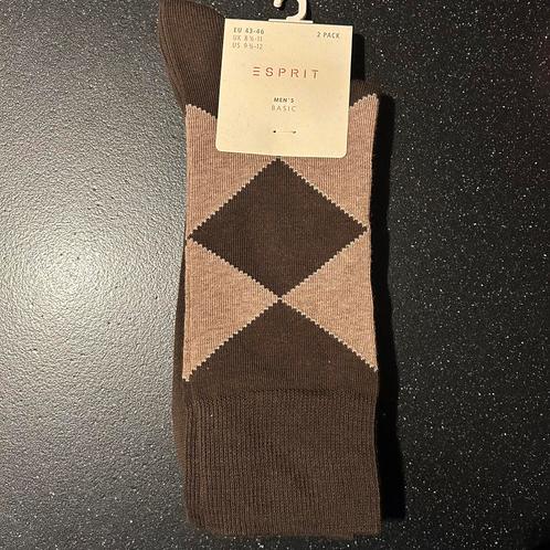 Esprit sokken 2-pack 43-46 donker bruin (nieuw), Kleding | Heren, Sokken en Kousen, Nieuw, Maat 43 t/m 46, Bruin, Ophalen of Verzenden