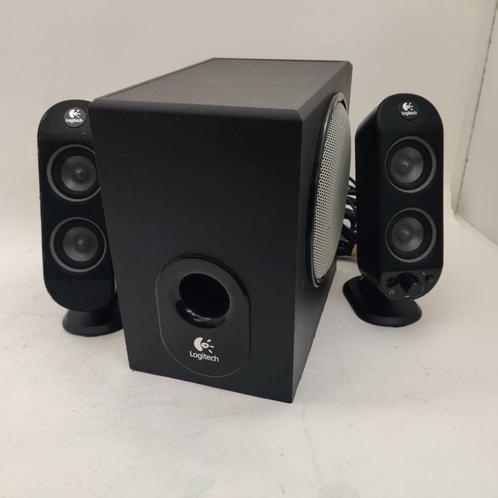 Logitech X-230 speakers met subwoofer NU VOOR:€24.99, Computers en Software, Pc speakers, Ophalen of Verzenden