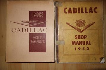 Cadillac werkplaatsboeken  1952 en 1962