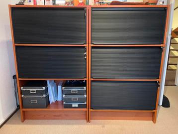 Roldeurkast/kantoorkast/archiefkast Galant (Ikea) kersen - afbeelding 1 Roldeurkast/kantoorkast/archiefkast Galant (Ikea) kersen - afbeelding 1