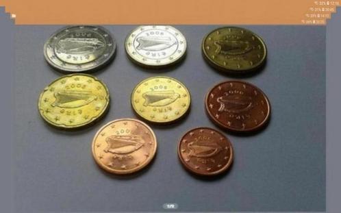 Munten Ierland 2002 2005 2006 De munten zijn nooit in omloop, Postzegels en Munten, Munten | Europa | Euromunten, Finland, Ophalen of Verzenden