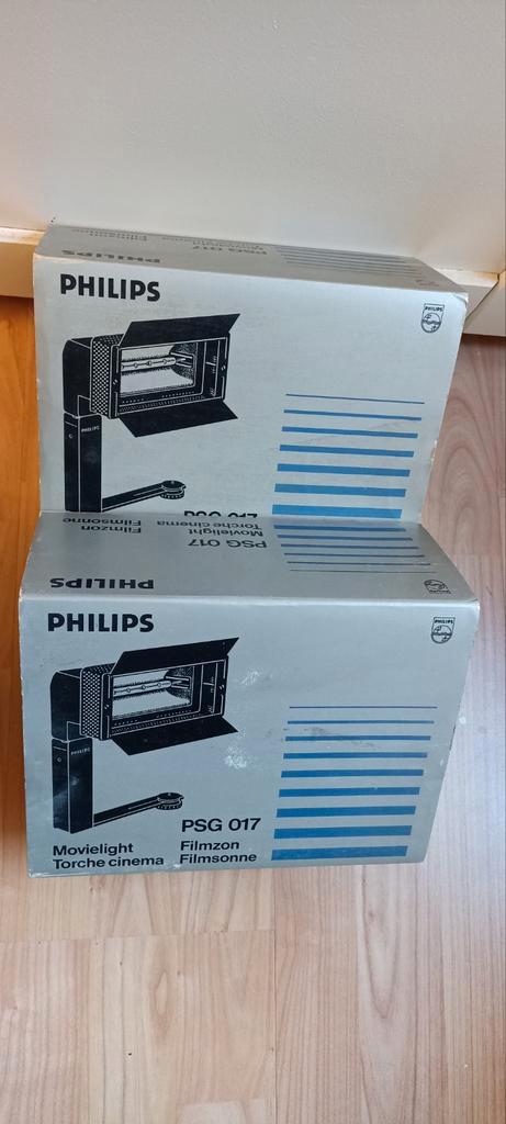 2 stuks vintage Philips PSG 017 filmzon, Audio, Tv en Foto, Fotografie | Fotostudio en Toebehoren, Zo goed als nieuw, Lamp of Flitsset