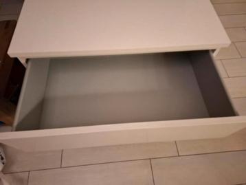 Witte Malm kast van Ikea met 3 lades - afbeelding 4 Witte Malm kast van Ikea met 3 lades - afbeelding 4