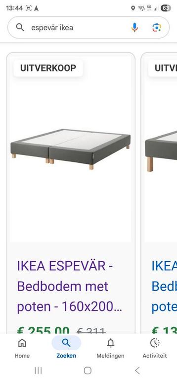 IKEA Espevär houten bedframe 160x200cm met witte pootjes - afbeelding 4 IKEA Espevär houten bedframe 160x200cm met witte pootjes - afbeelding 4