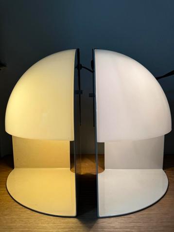 2 Stilnovo lampen door Danilo & Corrado Aroldi 1970’s