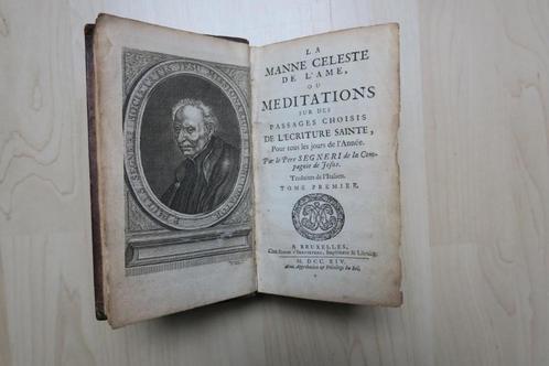 antiek boek LA MANNE CELESTE DE L"AME .....1714, Antiek en Kunst, Antiek | Boeken en Bijbels, Verzenden