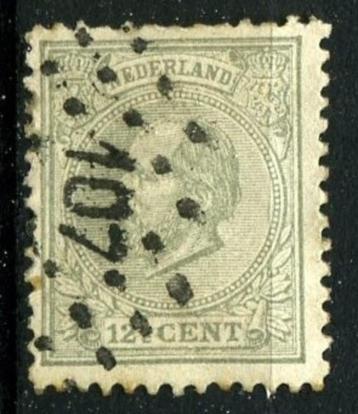 Nederland 1872 nr. 22 Koning Willem lll Puntst. 107 UTRECHT