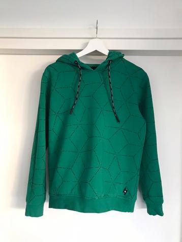 Chief trui met capuchon hoodie groen maat S (small) z.g.a.n.