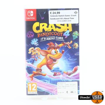 Nintendo Switch Game: Crash Bandicoot 4 It's About Time