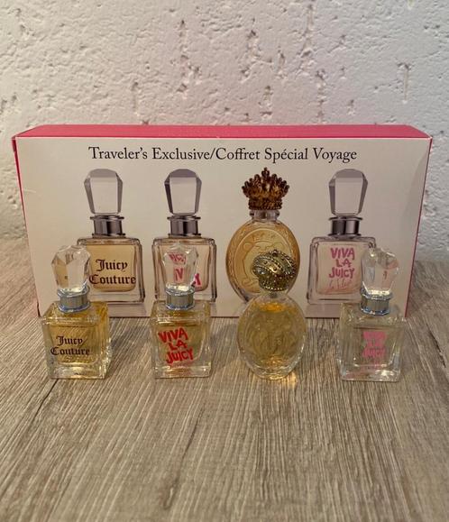 Juicy Couture parfum miniatuur set, Sieraden, Tassen en Uiterlijk, Uiterlijk | Parfum, Nieuw, Verzenden