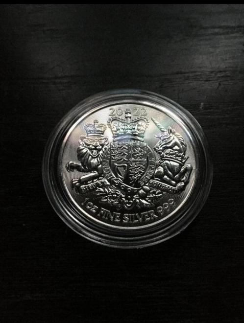 The Royal Arms 2 Pounds 1 Oz. 2022, Postzegels en Munten, Edelmetalen en Baren, Zilver, Ophalen of Verzenden