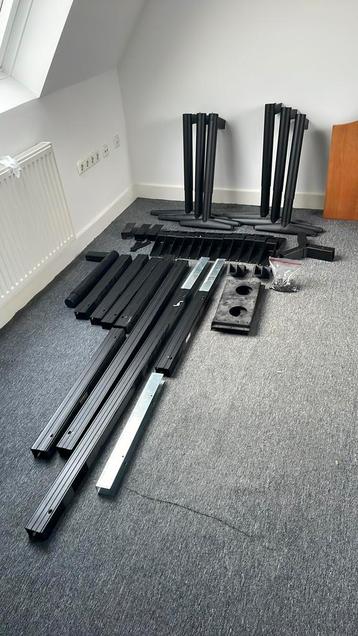 Dubbel IKEA bureau EFFEKTIV beuken/zwart - afbeelding 2