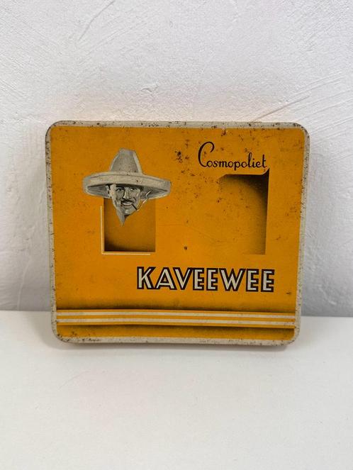 Kaveewee Cosmopoliet | vintage sigaren blikje, Verzamelen, Rookartikelen, Aanstekers en Luciferdoosjes, Zo goed als nieuw, Tabaksdoos of Verpakking