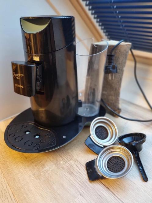 Zeldzame, Luxe Senseo Philips met 2 padhouders (1+2 pads), Witgoed en Apparatuur, Koffiezetapparaten, Gebruikt, Koffiepads en cups