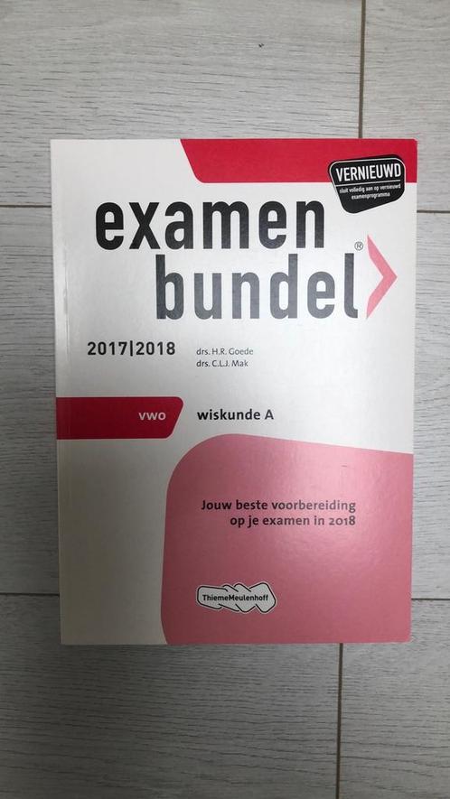 H.R. Goede - Examenbundel vwo Wiskunde A 2017/2018, Boeken, Schoolboeken, Zo goed als nieuw, Nederlands, VWO, Ophalen of Verzenden