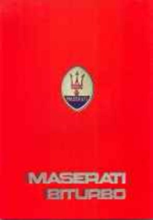 Maserati Biturbo fraaie originele brochure/auto folder '83, Boeken, Auto's | Folders en Tijdschriften, Overige merken, Ophalen of Verzenden