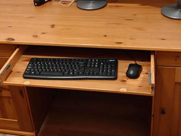 Houten bureau met opbergruimte - afbeelding 2 Houten bureau met opbergruimte - afbeelding 2