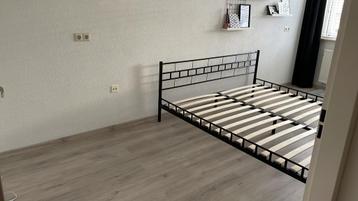 Zwart metalen 2persoons bed