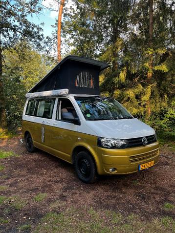 VW T5 Camper 2013 met 4 slaapplaatsen, Automaat, 180PK