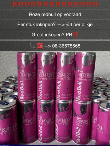 Roze Red Bull los/partij verkoop