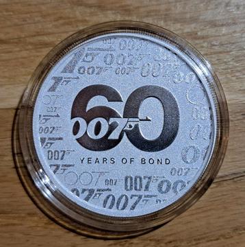 Perth Mint James Bond 007 1oz zilver 2022 BU