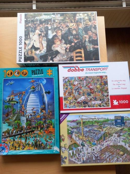 legpuzzels- pakket van 8 div puzzels 100stukjes, Hobby en Vrije tijd, Denksport en Puzzels, Zo goed als nieuw, Legpuzzel, 500 t/m 1500 stukjes