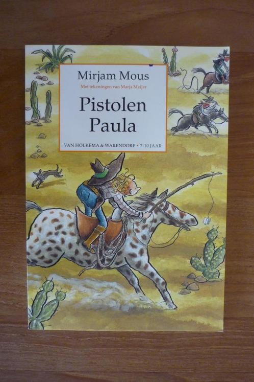 Mirjam Mous '' PISTOLEN PAULA '' ( 7-10 jaar)., Boeken, Kinderboeken | Jeugd | onder 10 jaar, Zo goed als nieuw, Ophalen of Verzenden