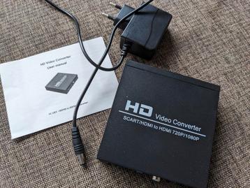 SCART en Composite naar HDMI converter met Audio