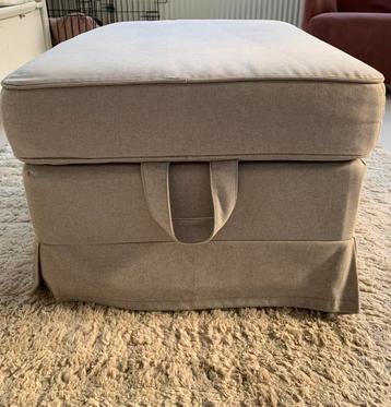 Grijze Ikea Ektorp Hocker afneembare hoes veel opbergruimte - afbeelding 5 Grijze Ikea Ektorp Hocker afneembare hoes veel opbergruimte - afbeelding 5