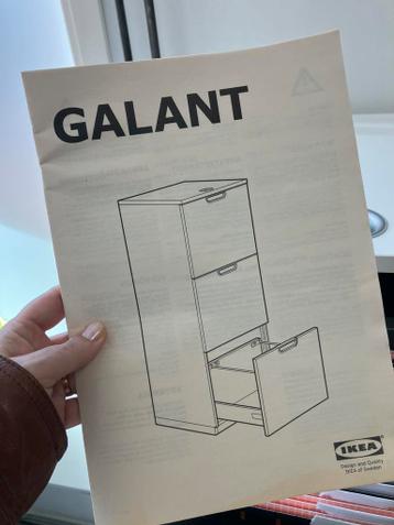 Dossierkast Galant IKEA 3 lades, afsluitbaar - afbeelding 4 Dossierkast Galant IKEA 3 lades, afsluitbaar - afbeelding 4