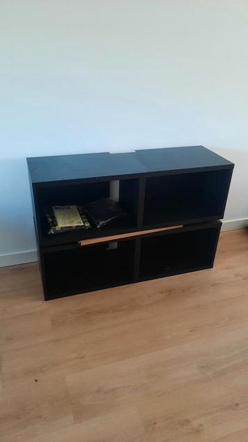 2x Tv meubel ikea Besta 120cm breed zwartbruin - afbeelding 1 2x Tv meubel ikea Besta 120cm breed zwartbruin - afbeelding 1