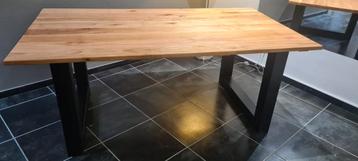 Eettafel -Tafelblad - Tafelpoten - Eikenhout - Epoxy Op Maat