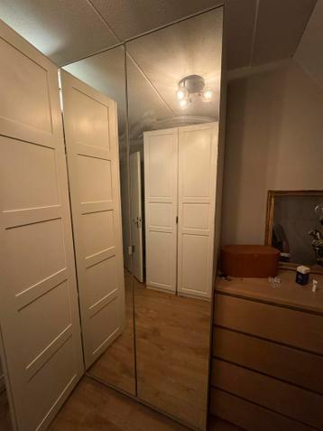 IKEA Pax Deuren: Spiegel & Tyssedal Wit 50x229 - afbeelding 1 IKEA Pax Deuren: Spiegel & Tyssedal Wit 50x229 - afbeelding 1