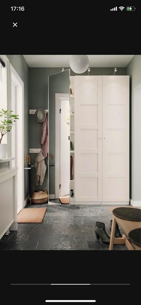 Pax deuren spiegel en hoogglans wit, Huis en Inrichting, Kasten | Kledingkasten, Zo goed als nieuw, 200 cm of meer, 50 tot 100 cm