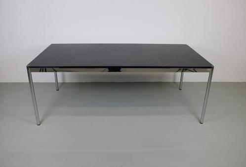 USM Haller tafel/bureau, 200/100/74, zwart-chroom, Huis en Inrichting, Tafels | Eettafels, Zo goed als nieuw, 100 tot 150 cm, 200 cm of meer