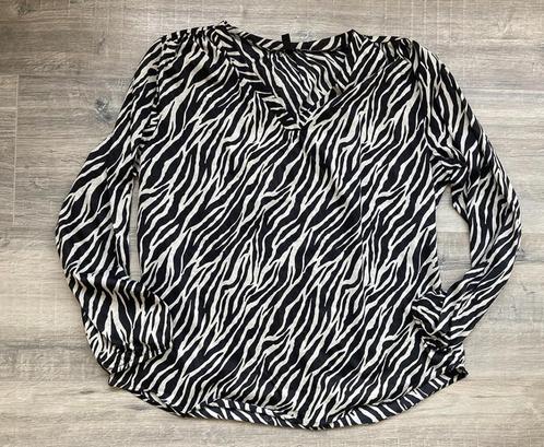 Zebra blouse HEMA maat L, Kleding | Dames, Blouses en Tunieken, Zo goed als nieuw, Maat 42/44 (L), Overige kleuren, Ophalen of Verzenden