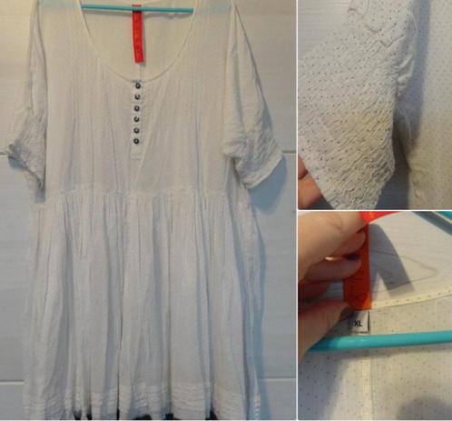 Ewa i Walla romantische katoen jurk tuniek XL XXL 46 48 50, Kleding | Dames, Grote Maten, Nieuw, Blouse of Tuniek, Overige kleuren