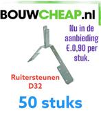 Ruitersteunen D32 verzinkt nu in de aanbieding €.0.90 per st