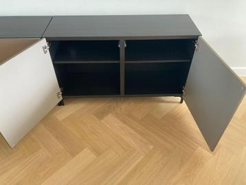 TV-kast Ikea Besta zwart brons/goud - afbeelding 3 TV-kast Ikea Besta zwart brons/goud - afbeelding 3