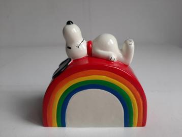 Vintage Snoopy Spaarpot 1966 Regenboog / Peanuts